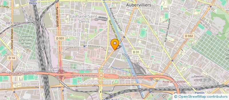 localisation de l'entreprise CODITEX INTERNATIONAL à AUBERVILLIERS