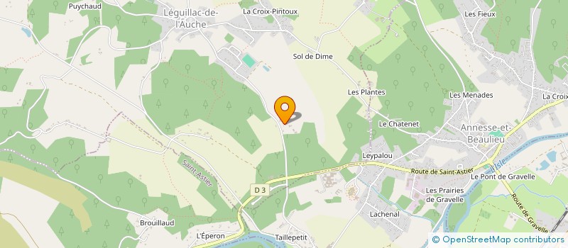 localisation de l'entreprise CODIV CONVOYAGES ET TRANSFERTS  LEGUILLAC-DE-L'AUCHE