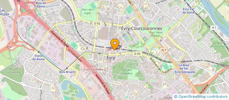 localisation de l'entreprise CODIVET  EVRY-COURCOURONNES