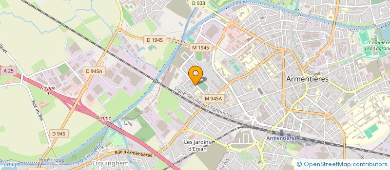 localisation de l'entreprise CODOBAT à ARMENTIERES