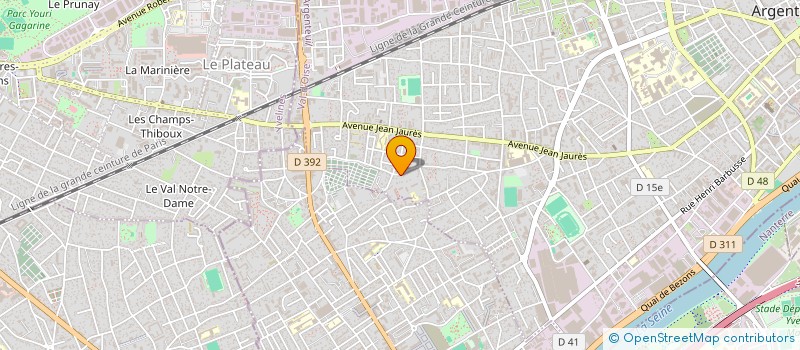 localisation de l'entreprise CODODIS à ARGENTEUIL