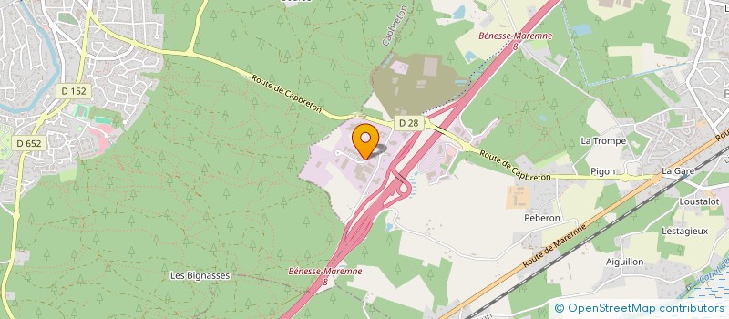localisation de l'entreprise CODOGNOTTO FRANCE à BENESSE-MAREMNE