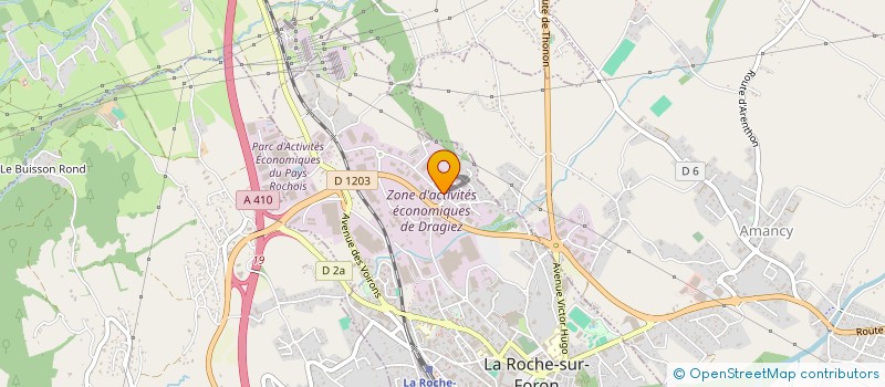 localisation de l'entreprise CODOM à LA ROCHE-SUR-FORON