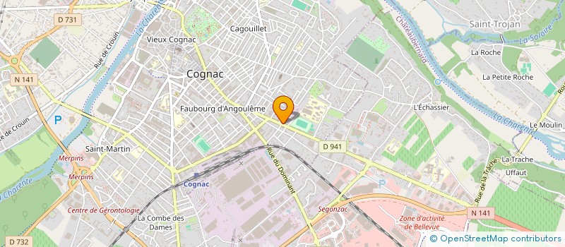 localisation de l'entreprise CODOPI à COGNAC