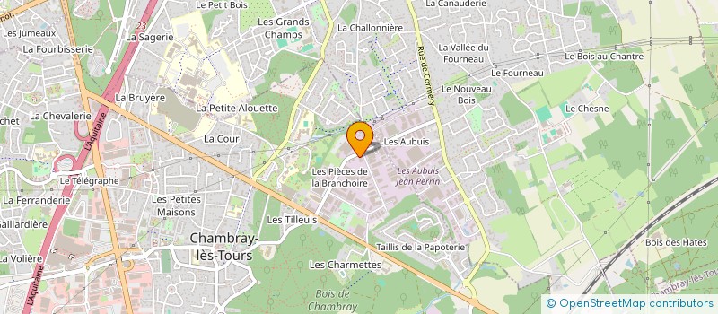 localisation de l'entreprise CODOTRANS à CHAMBRAY-LES-TOURS