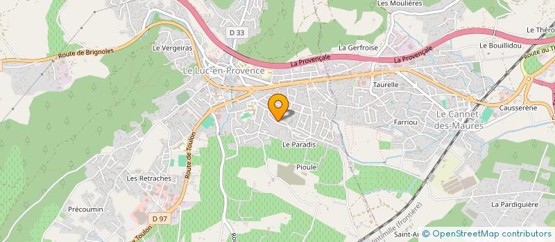 localisation de l'entreprise CODOUL TRANSPORT à LE LUC