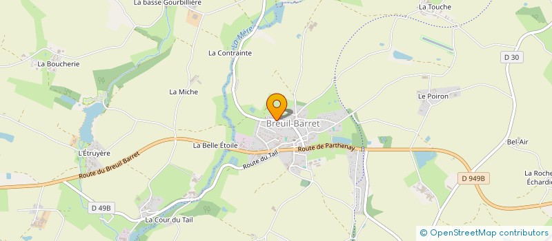 localisation de l'entreprise CODREC COMITE DEVELOPPEMENT à LA CHATAIGNERAIE