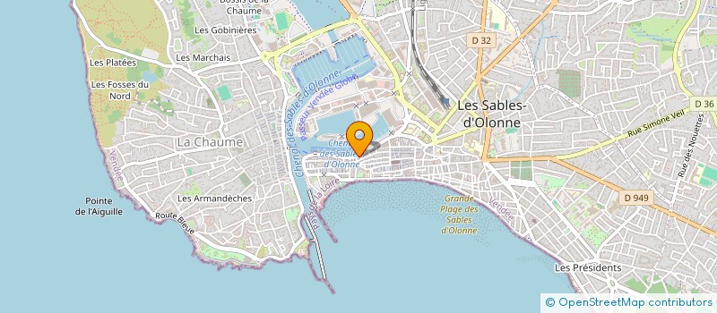 localisation de l'entreprise CODUMO à LES SABLES D'OLONNE