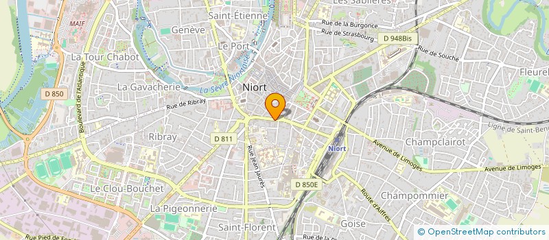 localisation de l'entreprise CODY à NIORT