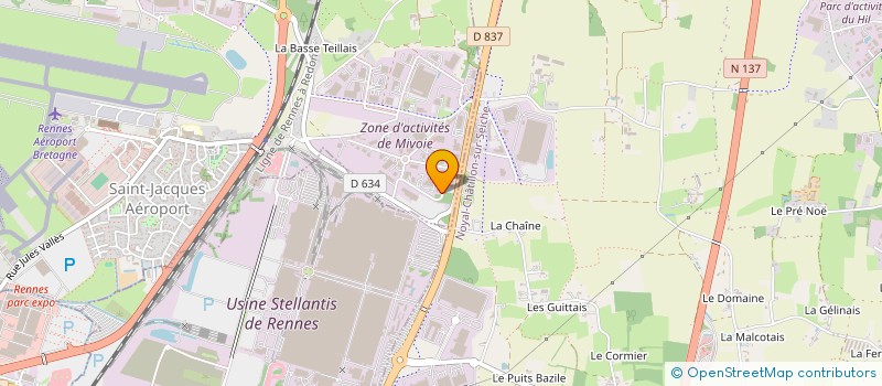 localisation de l'entreprise COECO à SAINT-JACQUES-DE-LA-LANDE