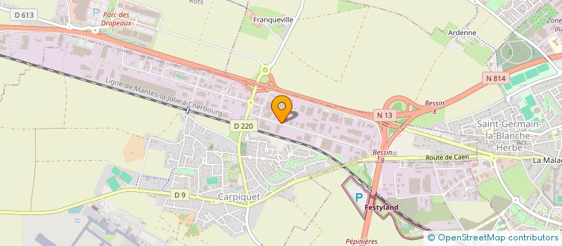 localisation de l'entreprise COEF  CARPIQUET