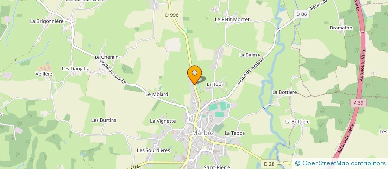 localisation de l'entreprise COEF.K. à MARBOZ