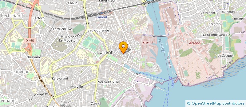 localisation de l'entreprise COEFFIC MAREE à LORIENT