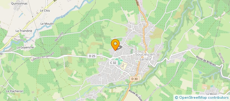 localisation de l'entreprise COEFFISENS  SOUCIEU-EN-JARREST