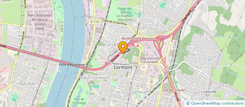 localisation de l'entreprise COEGY à LORMONT