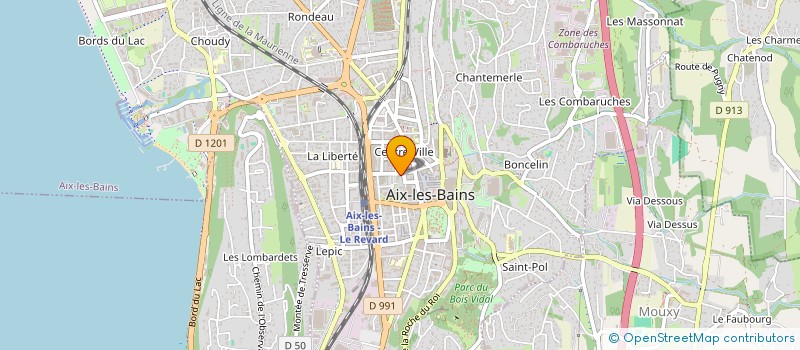 localisation de l'entreprise COELHO MACONNERIE à AIX-LES-BAINS