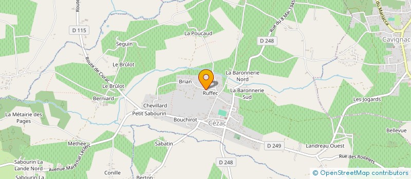 localisation de l'entreprise COELHO MARKETING  CEZAC