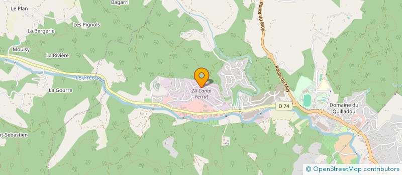 localisation de l'entreprise COELHO SERVICE à SAINTE-MAXIME