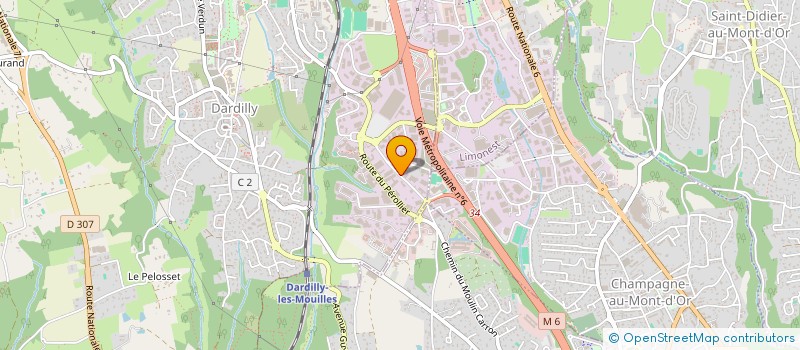 localisation de l'entreprise COENERGIE SAS à DARDILLY