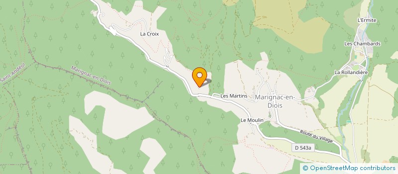 localisation de l'entreprise COEO  MARIGNAC-EN-DIOIS