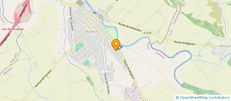 localisation de l'entreprise COEOSSOFT à MAZERES