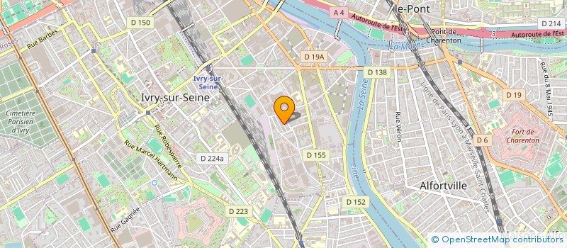 localisation de l'entreprise COERAN  IVRY-SUR-SEINE