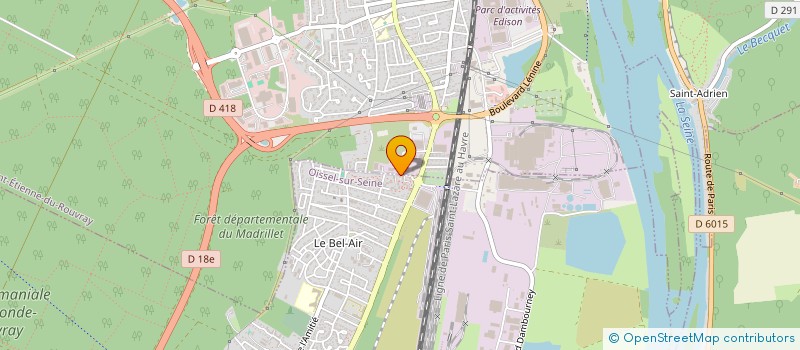 localisation de l'entreprise COEREL à SAINT-ETIENNE-DU-ROUVRAY