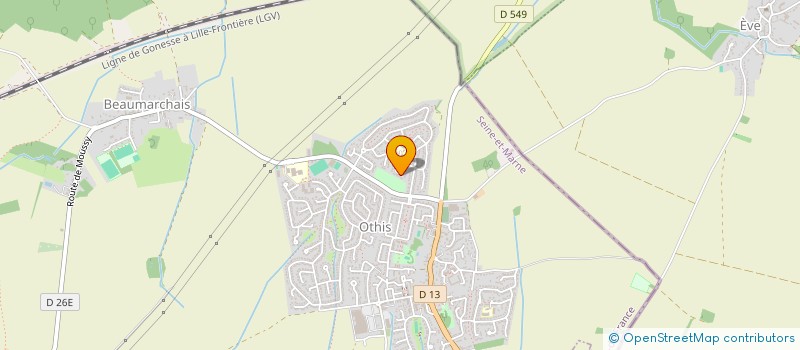 localisation de l'entreprise COERSIV  OTHIS