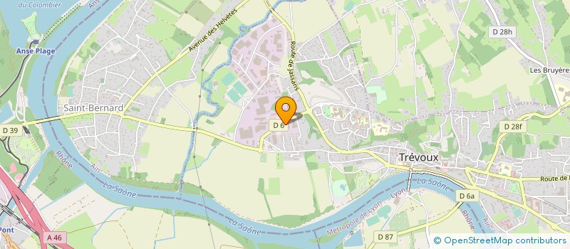 localisation de l'entreprise COES FRANCE à TREVOUX