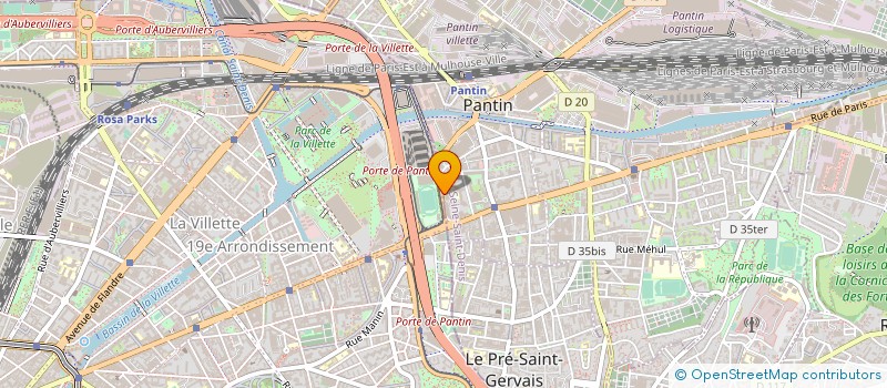 localisation de l'entreprise COESIA SANTE à PANTIN