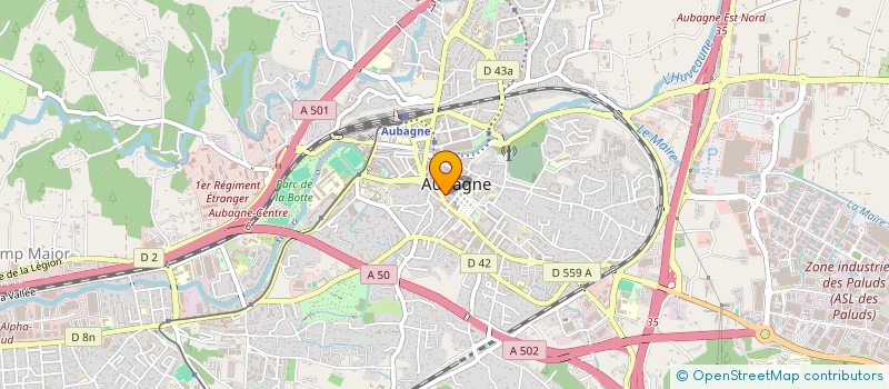 localisation de l'entreprise COEST  AUBAGNE