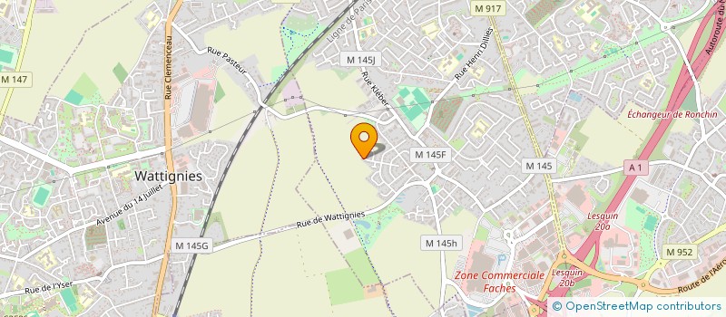 localisation de l'entreprise COET LENN  FACHES-THUMESNIL