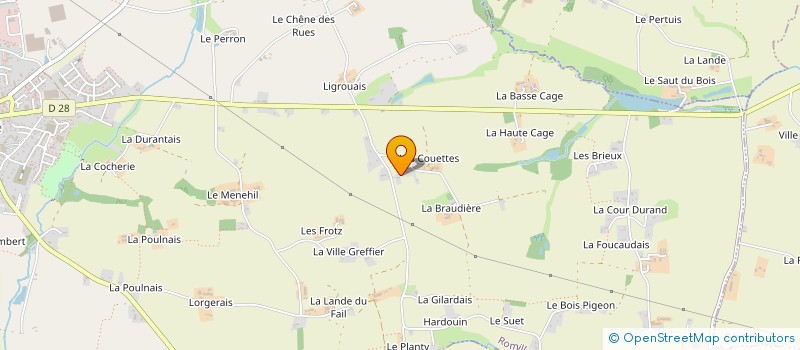 localisation de l'entreprise COET MEAN  ROMILLE