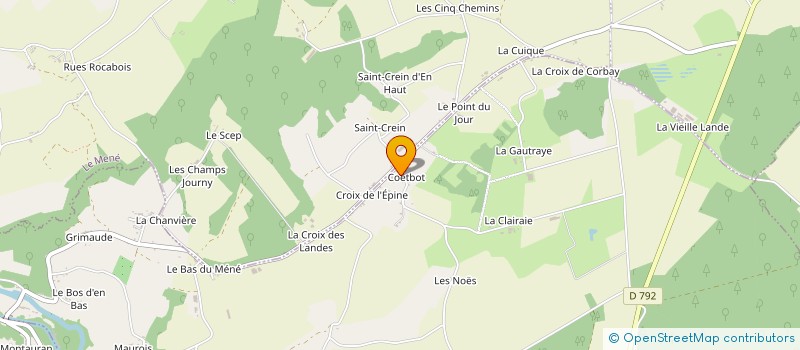 localisation de l'entreprise COETBOT  PLEMET