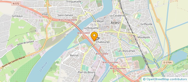 localisation de l'entreprise COETSIER MAZEL  ARLES