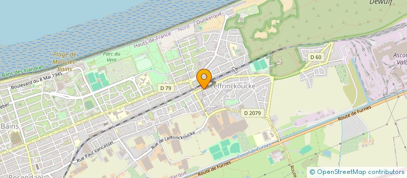 localisation de l'entreprise COEUGNET MATHILDE à DUNKERQUE