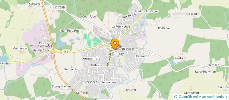 localisation de l'entreprise COEUR A CORPS à PLOUAY