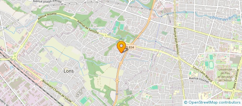 localisation de l'entreprise COEUR A CORPS à LONS