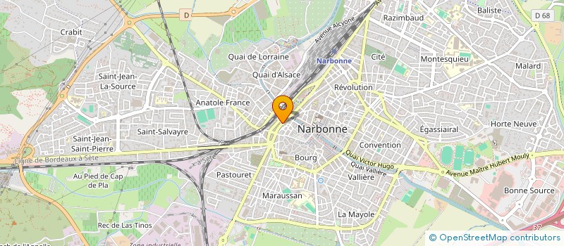 localisation de l'entreprise COEUR BATTANT REINSERTION à NARBONNE