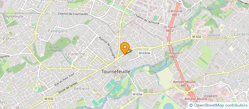 localisation de l'entreprise COEUR BERANE  TOURNEFEUILLE