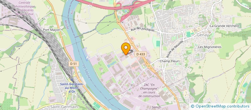 localisation de l'entreprise COEUR BOVAGNE  GENAY