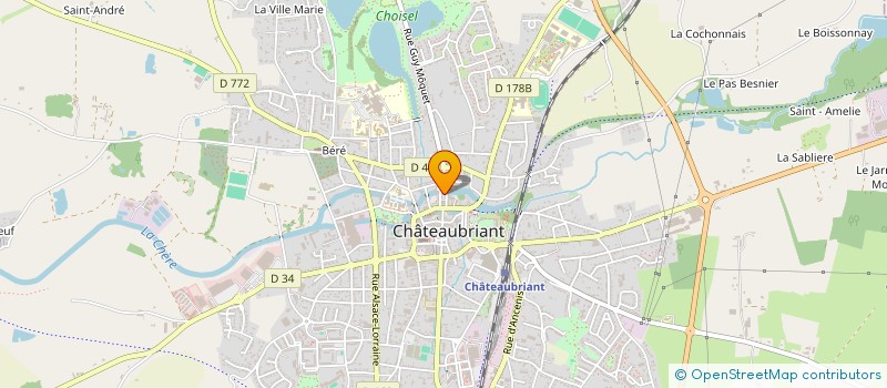 localisation de l'entreprise COEUR BRIANT  CHATEAUBRIANT