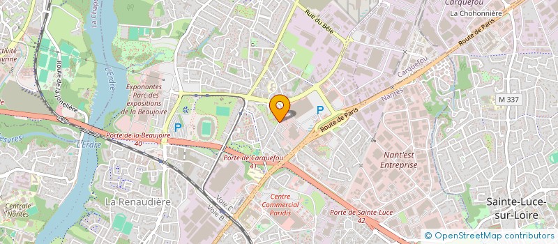 localisation de l'entreprise COEUR CARAIBES à NANTES