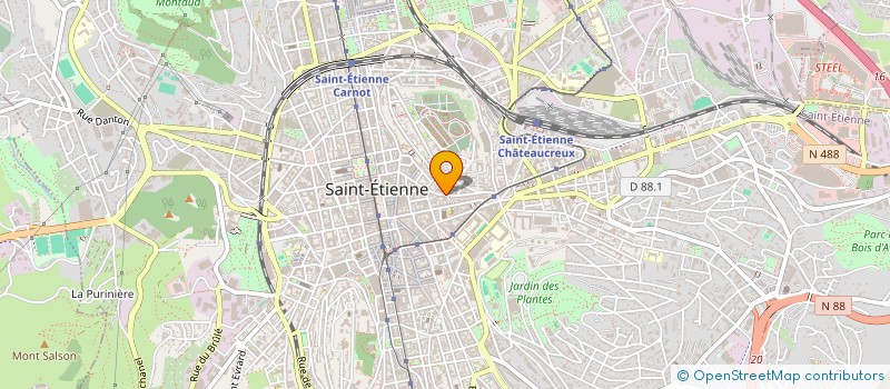 localisation de l'entreprise COEUR & CERVEAU (C&C) à SAINT-ETIENNE