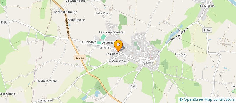 localisation de l'entreprise COEUR - COEUR  FROSSAY