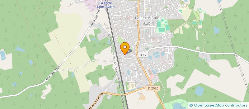 localisation de l'entreprise COEUR COMMUN  LA FERTE-SAINT-AUBIN