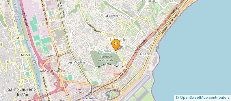 localisation de l'entreprise COEUR COTE D AZUR  NICE