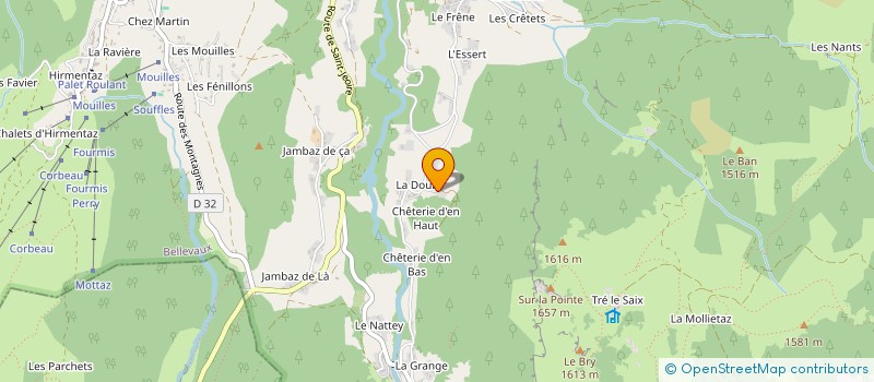 localisation de l'entreprise COEUR D'AGATE à BELLEVAUX