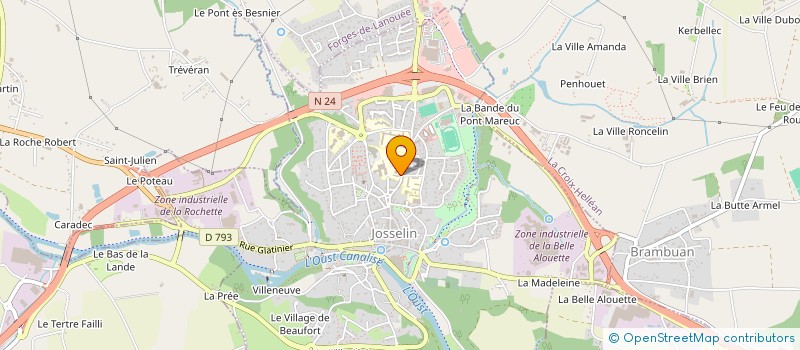 localisation de l'entreprise COEUR D'AINES  JOSSELIN