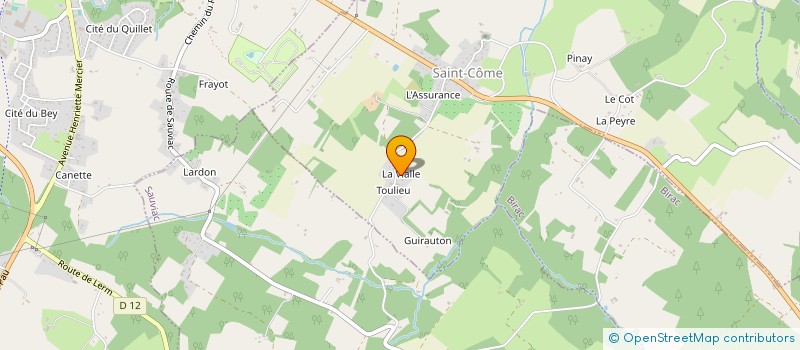 localisation de l'entreprise COEUR D'ARGENT  SAINT-COME